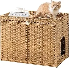 SETVSON Cat Litter Box Enclosure Furnit…