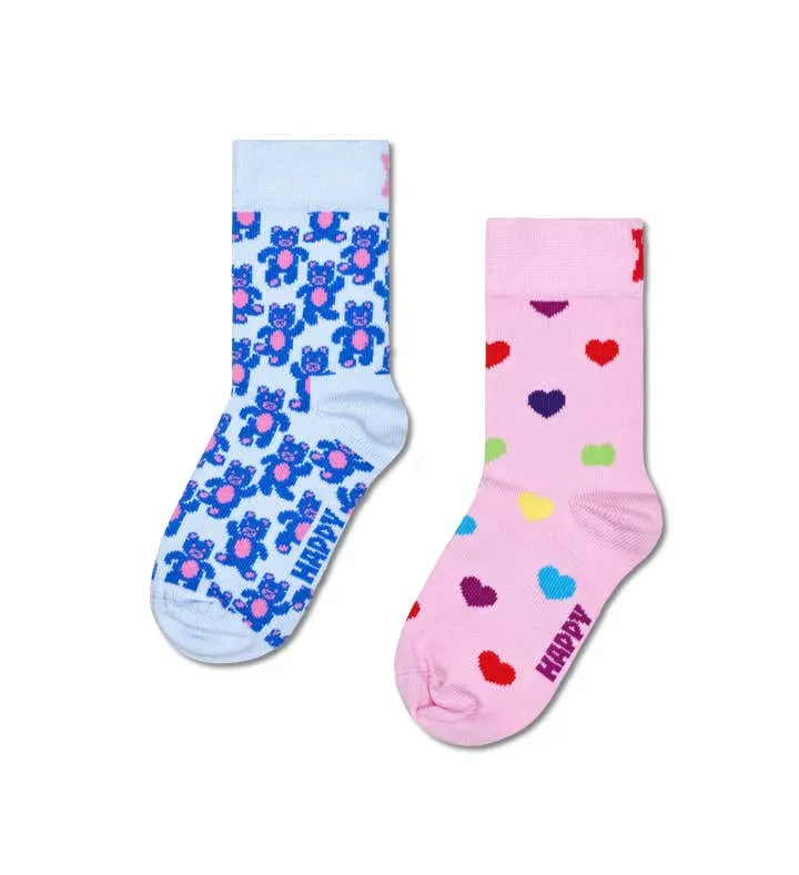 Kids 2-Pack Teddy Bear Socks