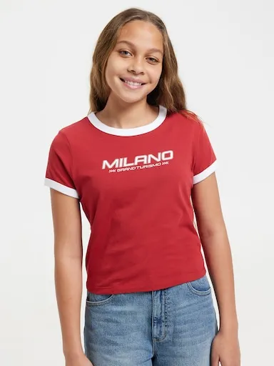 Just Jeans Girls Milano Soccer Tee