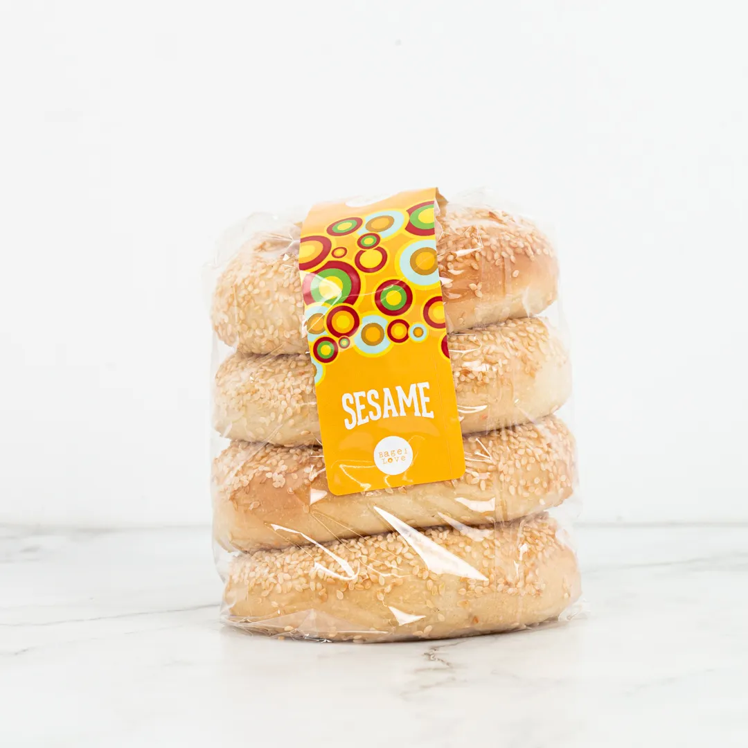 bagel love sesame bagels 4 pack