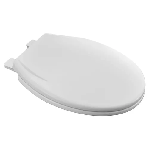 MightyTuff Slow Close and Easy Lift Off Round Front Toilet Seat in White