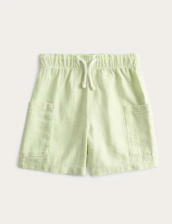 Cargo-Shorts mit hohem Leinenanteil (2–8 J.)