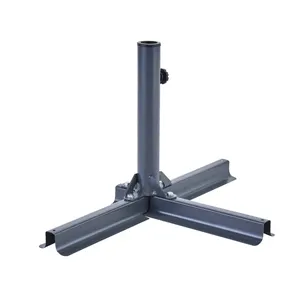 Base per ombrellone riempibile in acciaio antracite NATERIAL L 66 x P 43 x H 40 cm