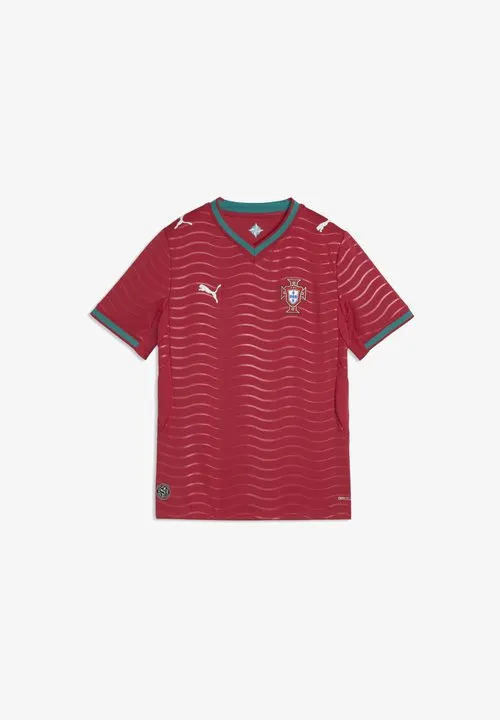 PORTUGAL FPF HOME JERSEY UNISEX - T-shirts med print - club red/green lagoon