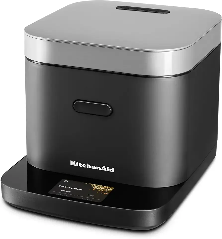 KitchenAid Compact 8 Cup Grain and Rice Cooker, Integrated Scale, KGC2154BM