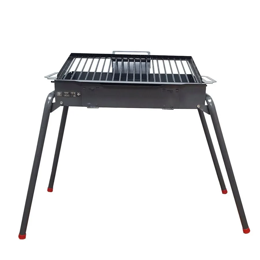 Parrilla Brosen móvil plegable con grasera 62x38 cm