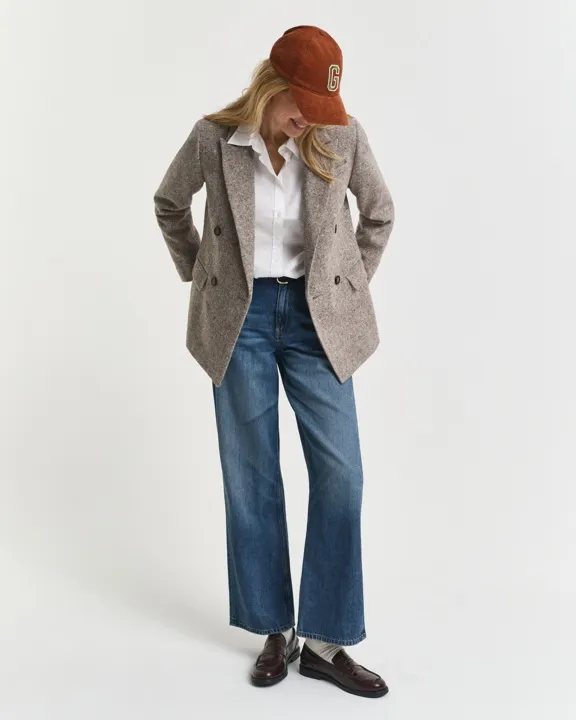 Regular fit blazer i ull