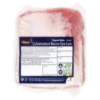 SuperValu Fresh Irish Unsmoked Bacon Eye Loin (650 g) Open Product Description