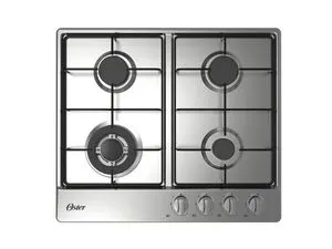 Oster - Encimera a Gas OS-GC204BSS 4 Quemadores | Inox