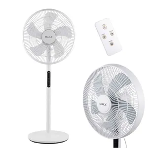 Ventilatore a Piantana Silenzioso 5 Pale in PVC 39db Basso Consumo 45W Oscillazione Orizzontale Inclinazione Verticale Diametro 40cm MAKA