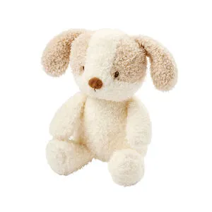 Peluche 25cm Teddy bébé chien écru