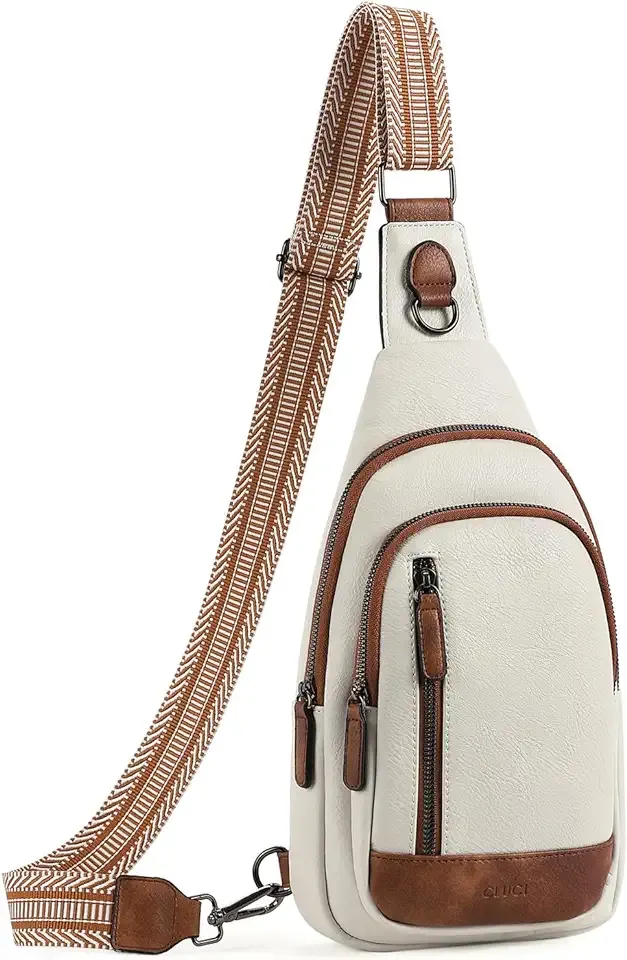 Crossbody Bags for Women Men,Leather Sling Bag Cross Body Backpack for Woman Gifts for Women Birthday Unique