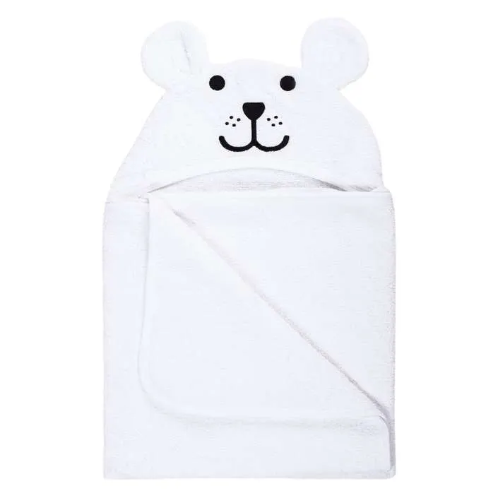 ručnik s kapuljačom medo 110x75cm white