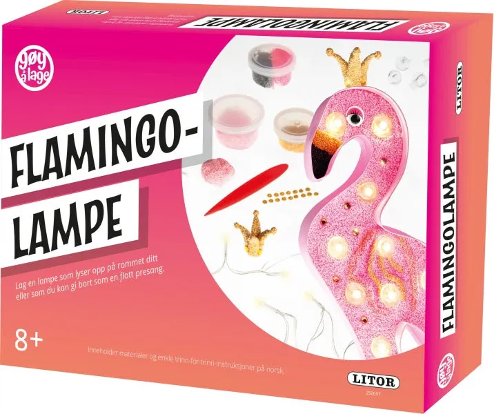 Hobbyeske Stor Flamingolampe