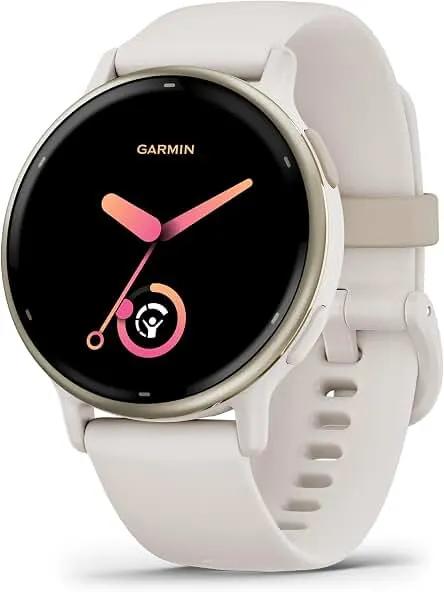 Garmin vívoactive® 5, Health & Fitness GPS Smartwatch, 42mm, Ivory | 24/7 Health Monitoring, Built-In Sports Apps, Sleep Coach, Body Battery™ Energy Monitoring, Workout Benefit & Recovery Time