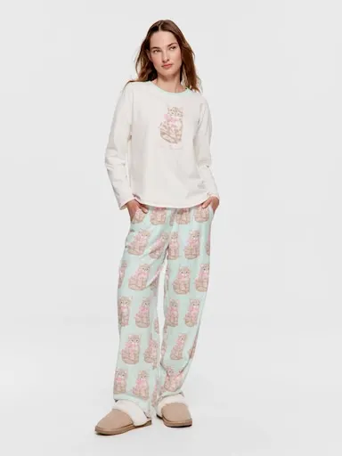Pretty Kitty 100% Cotton Long Sleeve Top