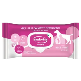 Inodorina Refresh Aloe Vera vlažne maramice, 40 komada