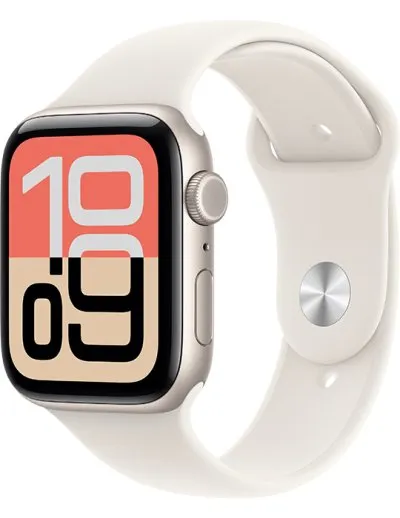 Apple Watch SE 3 GPS + Cellular 40mm hvězdné bílé hliníkové pouzdro s hvězdně bílým sportovním řemínkem S/M, hvězdně bílá