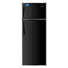 Premium Levella 7.3 CuFt Top-Mount Refrigerator in Black with Three Door Balconies