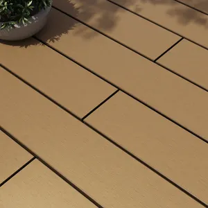 Listone con fissaggio a clip da esterno in composito di legno e plastica (wpc) effetto legno miele L 240 x L 14.5 cm x Sp. 21 mm DOLMA