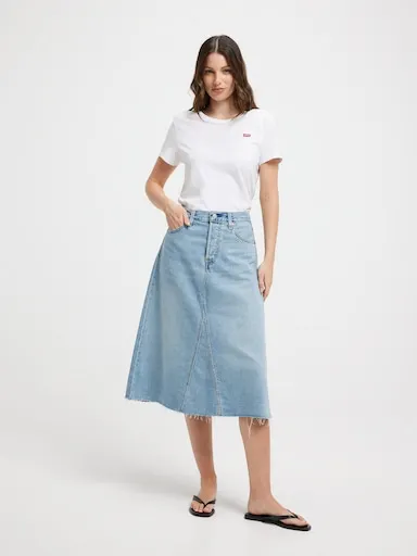 Levi's High Rise Aline Decon Skirt In Secret Secret