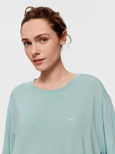 Sage Drape Boyfriend Tee