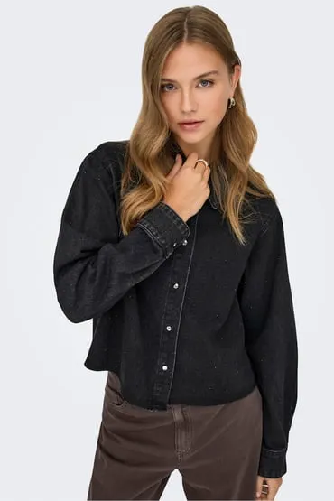 Camisa vaquera cropped