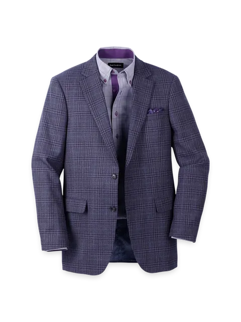 Cotton Blendsingle Breasted Notch Lapel Sport Coat