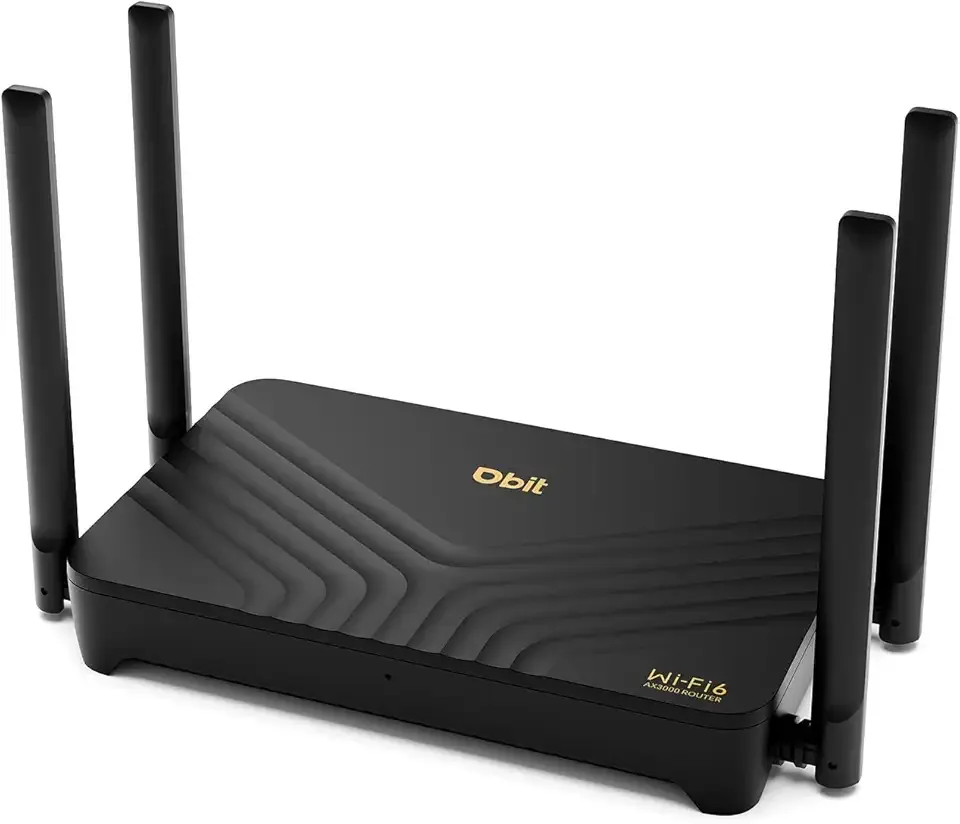 DBIT AX3000 WiFi 6 Router | Dual Band Gigabit Mesh Wireless Internet for Home | 4 x Gigabit Ethernet Ports | Supports VPN, Parental Control, Guest WiFi, WPA3 Security | MU-MIMO | OFDMA (WR-X30)