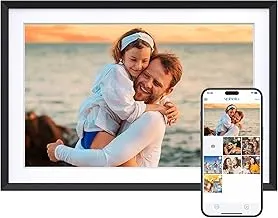 Dragon Touch 10.1\'\' WIFI Digital Picture Frame - 1280*800 HD IPS Touch Screen Digital Photo Frame Display, Auto-Rotate, Share Photos/Videos Instantly via Free App Best Gifts for Birthday, Wedding, Mom