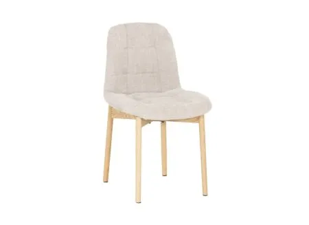 Stoel Cassian 49x54x86cm - stof - taupe