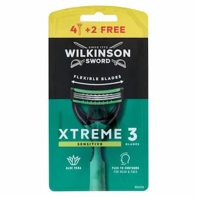Wilkinson Sword Rasoio Usa&Getta Xtreme 3 Sensitive 4+2