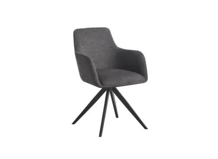Draaistoel Sirius 57x60x83cm - stof - antraciet