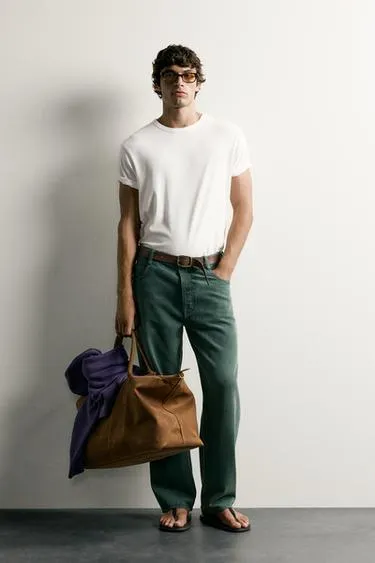 RELAXED FIT PRESSED JEANS