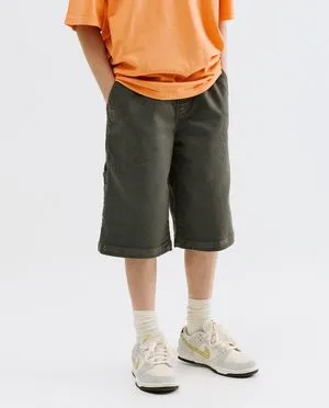 Grijze jeansshort, loose fit