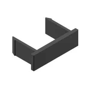 Distanziatore per perline in alluminio verniciato grigio Maia 2 cm ALBA, 50 pezzi