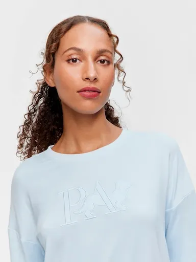 Blue Logo Plush Sweater