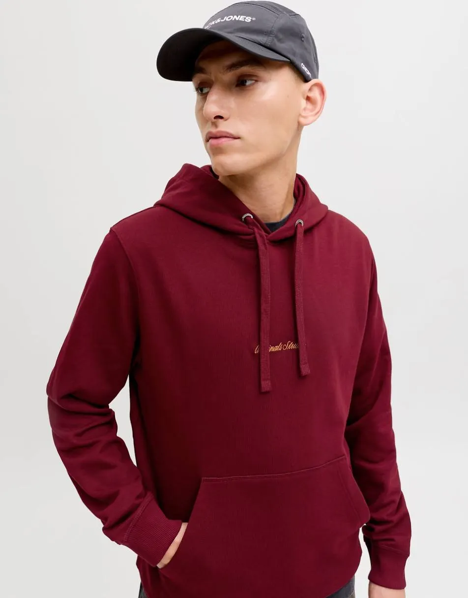 Jack & Jones Hoodie in cabernet
