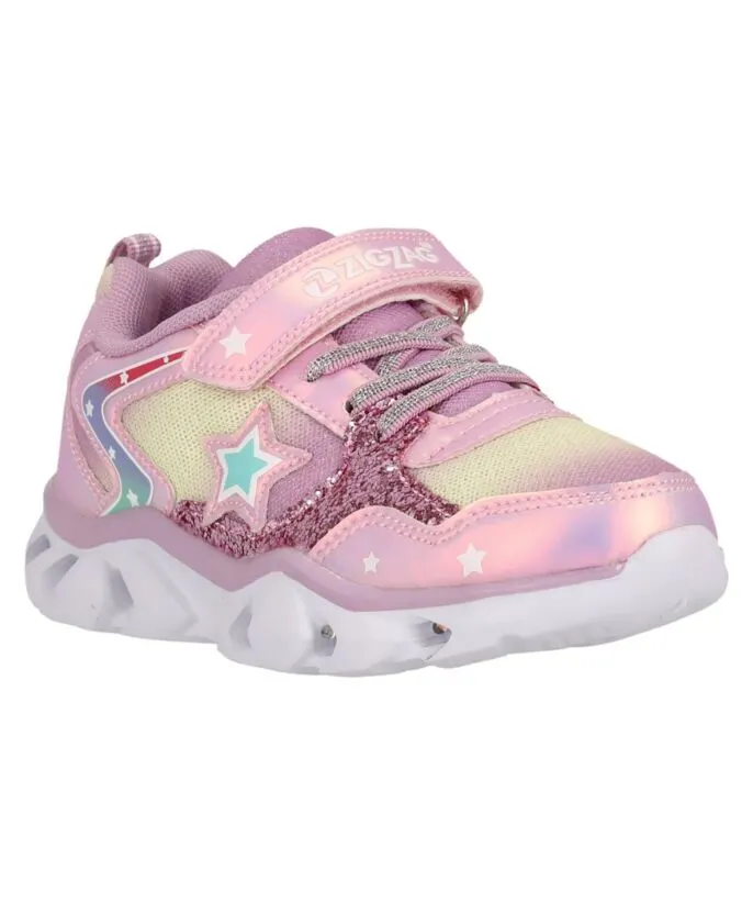 Zigzag Saserta Kids Shoe w/Lights