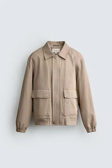 REGULAR FIT COTTON JACKET