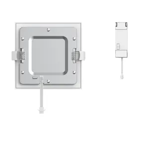 Faretto da incasso LED con fonte luminosa fisso bianco 12 cm CCT da bianco caldo a bianco freddo INSPIRE