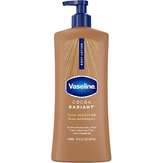 Vaseline Cocoa Radiant Body Lotion for Dry Skin with Cocoa Butter 32oz