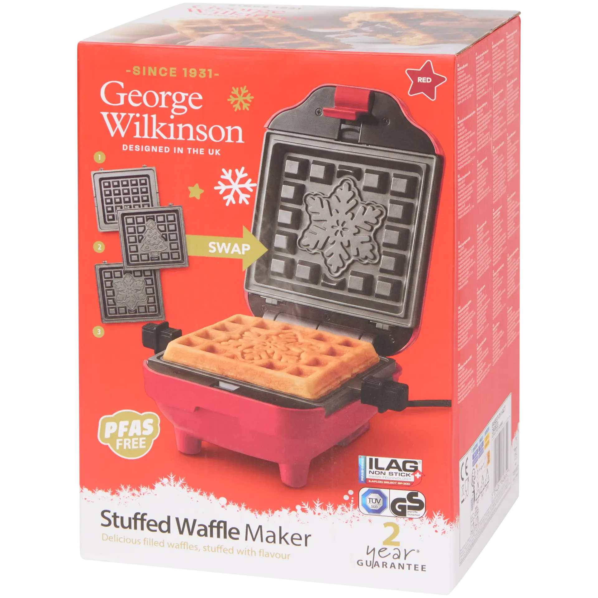 Macchina per waffle natalizi George Wilkinson