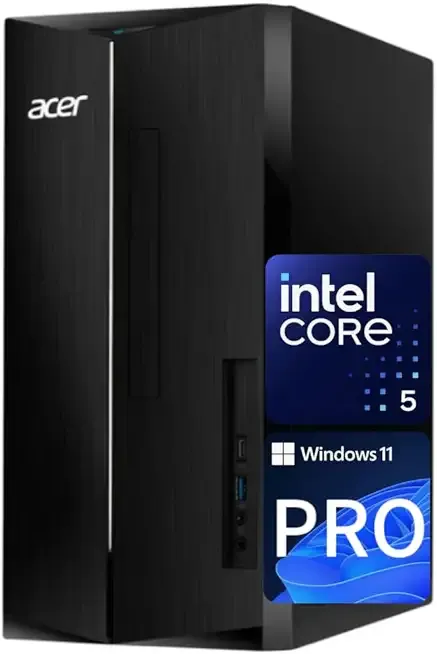 acer Aspire Business Desktop | 14th Gen Intel Core i5-14400 Processor | 16GB DDR5 RAM, 1TB Storage(512GB SSD & 500GB HDD) | WiFi6+Bluetooth5.1 | Keyboard+Mouse | Windows 11 Pro