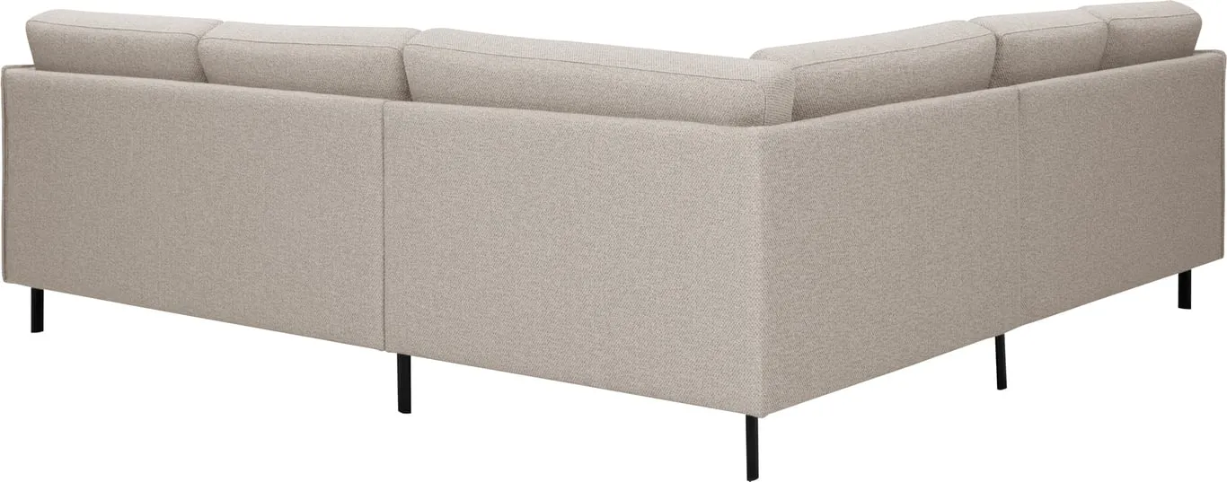 Sone høy hjørnesofa Modulsofa. 2 seter + stort hjørne + 2,5 seter i stoff Taffie T 11 Beige