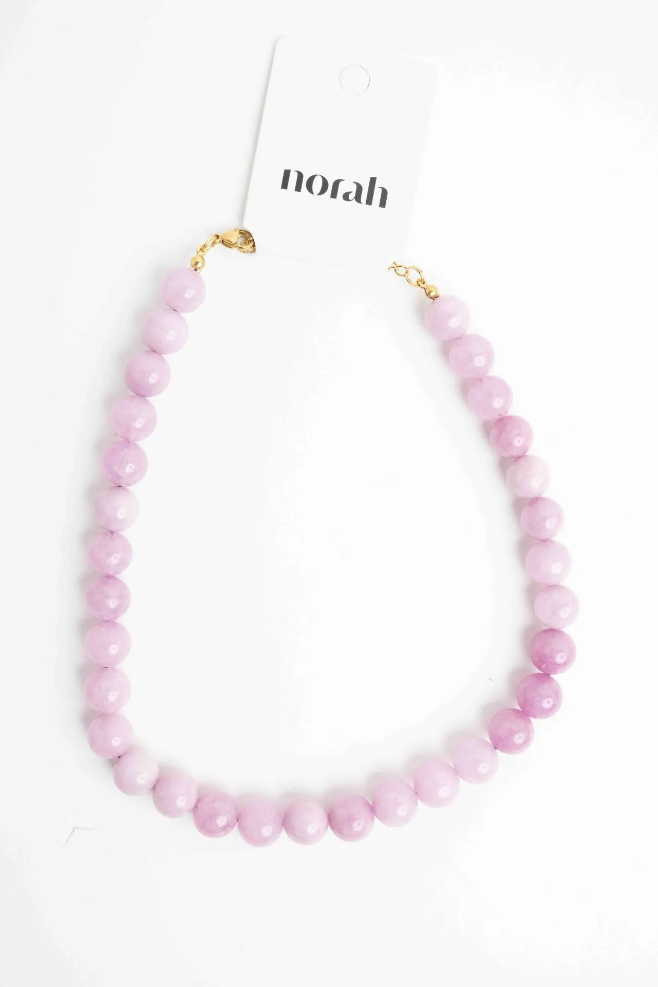 Roze kralenketting