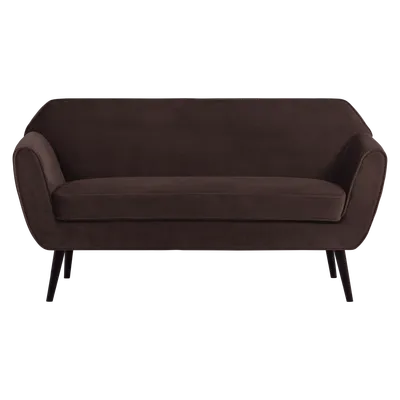 Rocco bank 150 cm velvet donkerbruin [fsc]