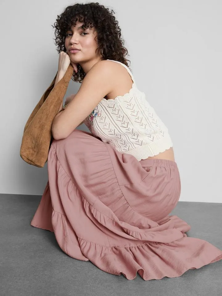 Jupe longue à superpositions