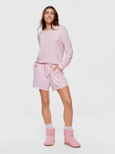 Pink Plush Mid Short