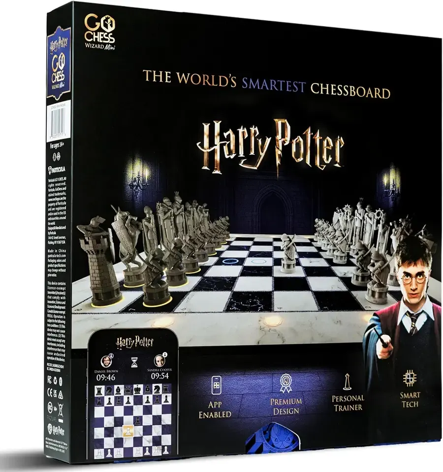 Harry Potter Chess Set Smart Electronic Board Game. Wizards Chess with App | Smart Light Coaching. Harry Potter Smart Chess Board. Great Game for Harry Potter Fans & Chess Lovers. Personal Coaching